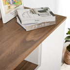 Arista - Console - Blanc/Walnut