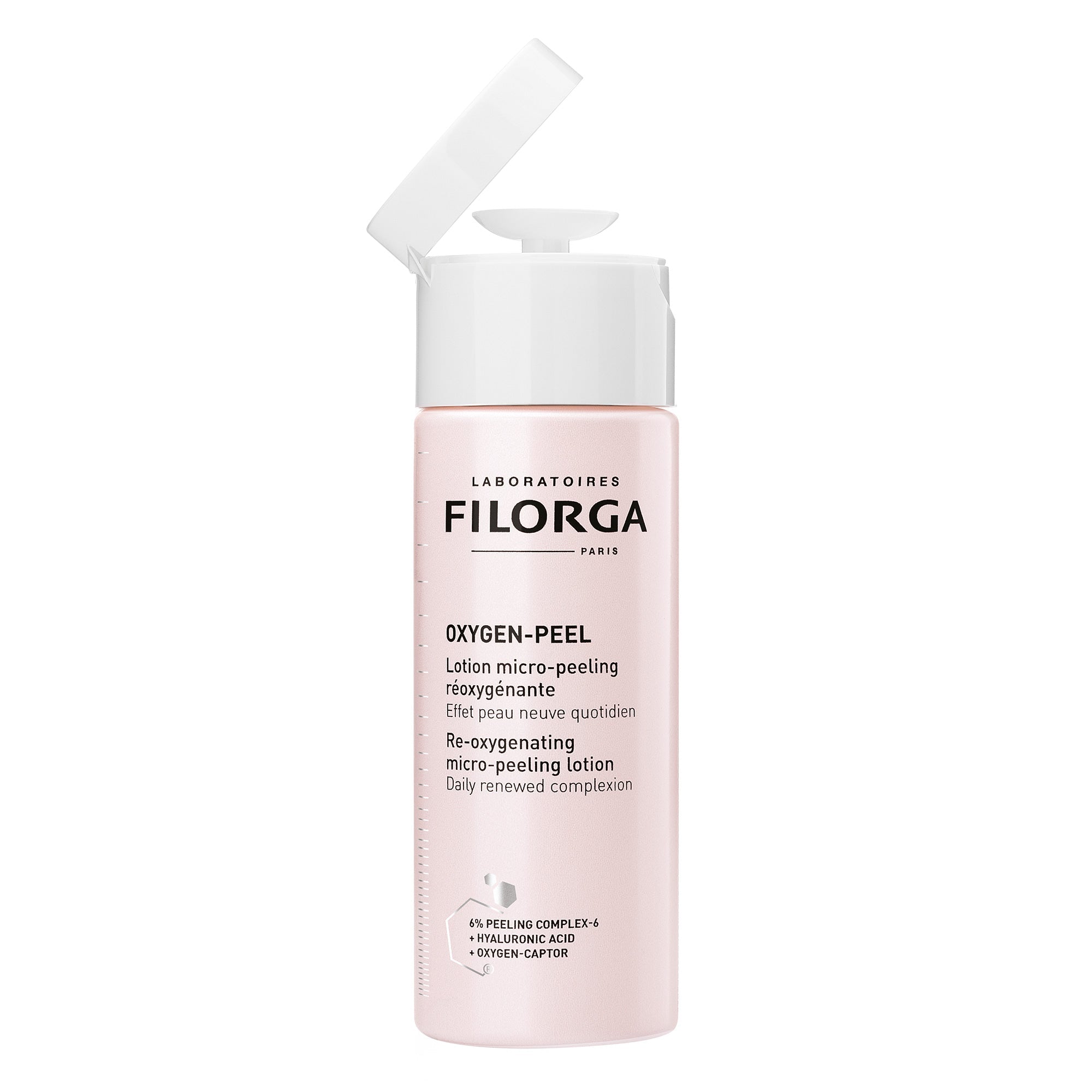 Oxygen-Peel - Lotion Micro-Peeling Réoxygénante Anti-Âge Éclat - Visage - 150 Ml