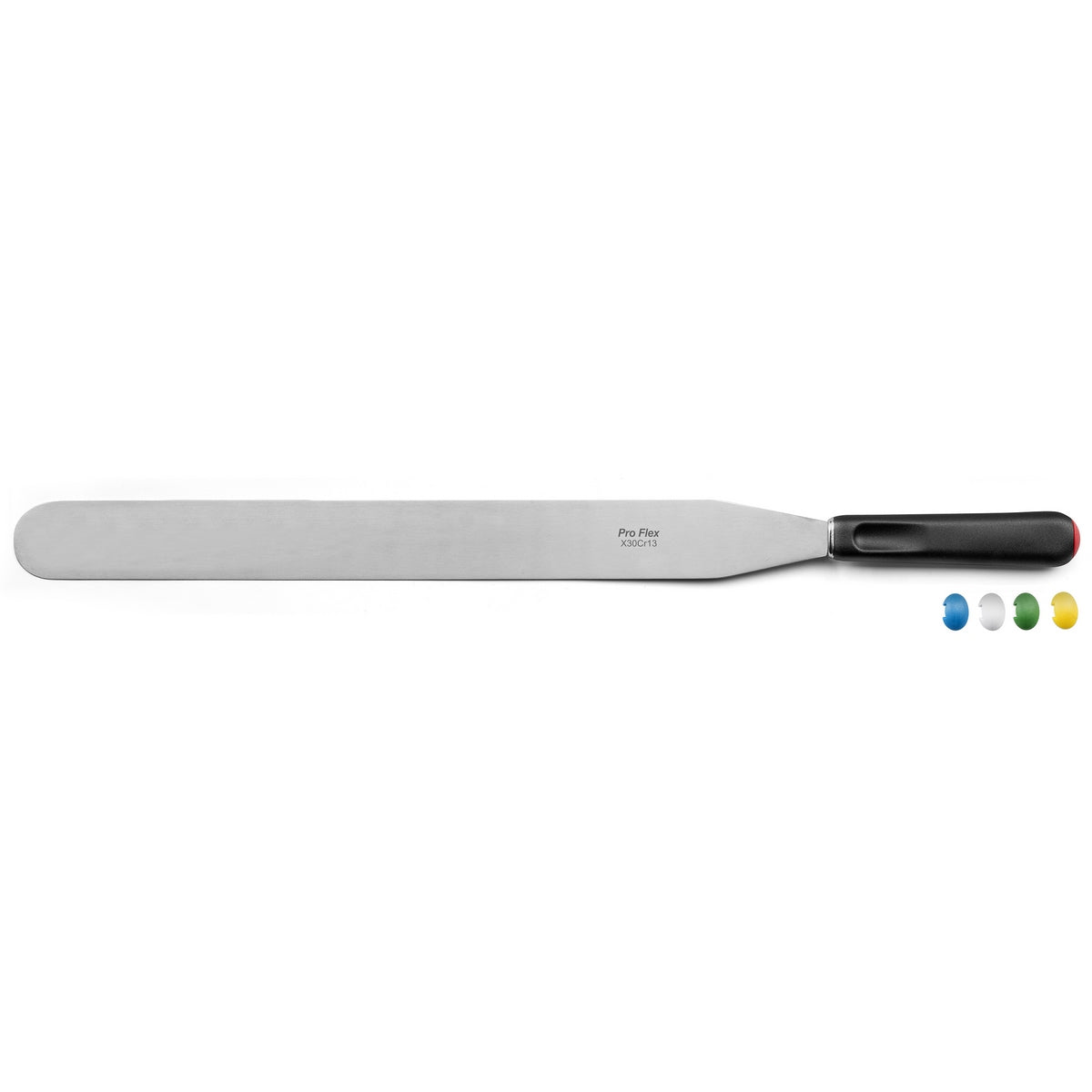 Pro Flex - Espátula recta - 6 tamaños - Negro