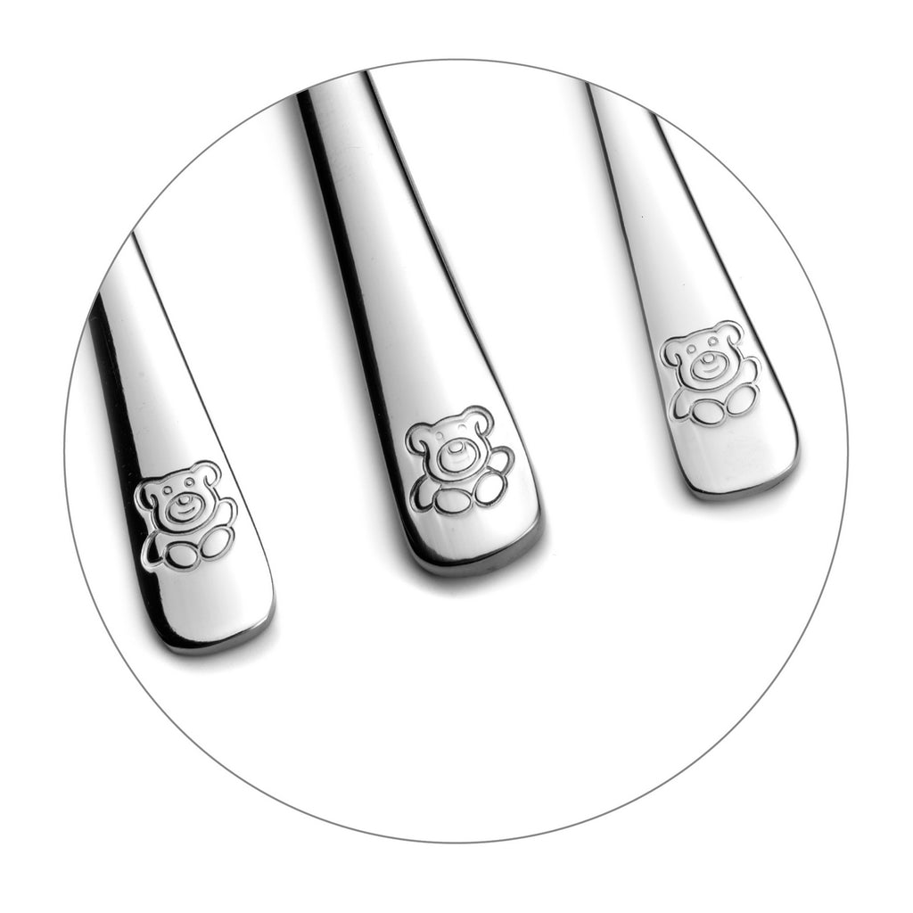 Teddy - Set 4 Couverts Enfant - Acier Inoxydable - Inox