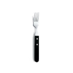 Steak Pizza - Set De 6 Couteaux Et 6 Fourchettes - Noir