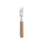 Steak Pizza - Set De 6 Couteaux Et 6 Fourchettes - Bois