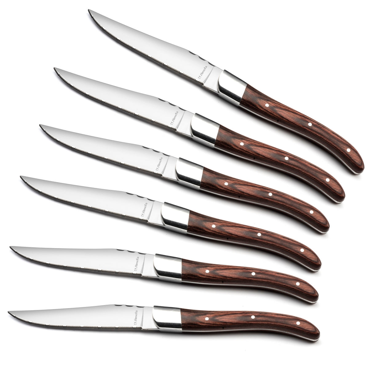 Royal Madera - Set de 6 cuchillos para carne - Madera