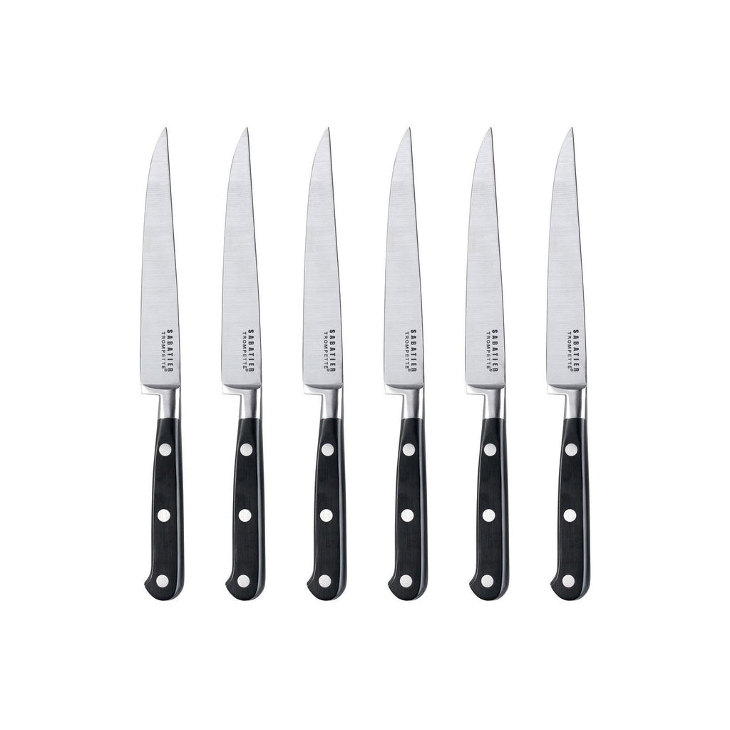 Sabatier Trompette - 6 Couteaux Steak Lame Lisse