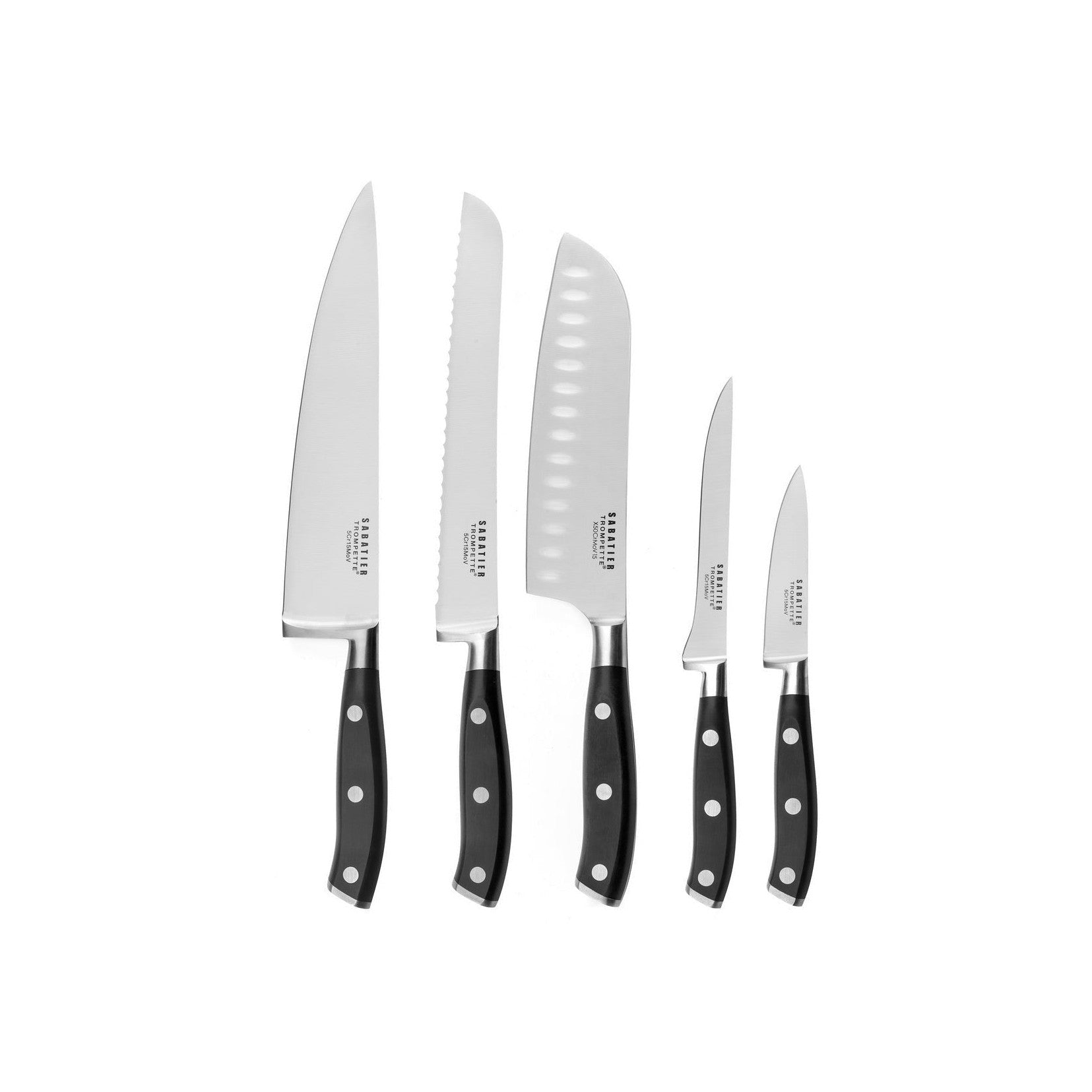 Vulcano - Set of 5 Kitchen Knives