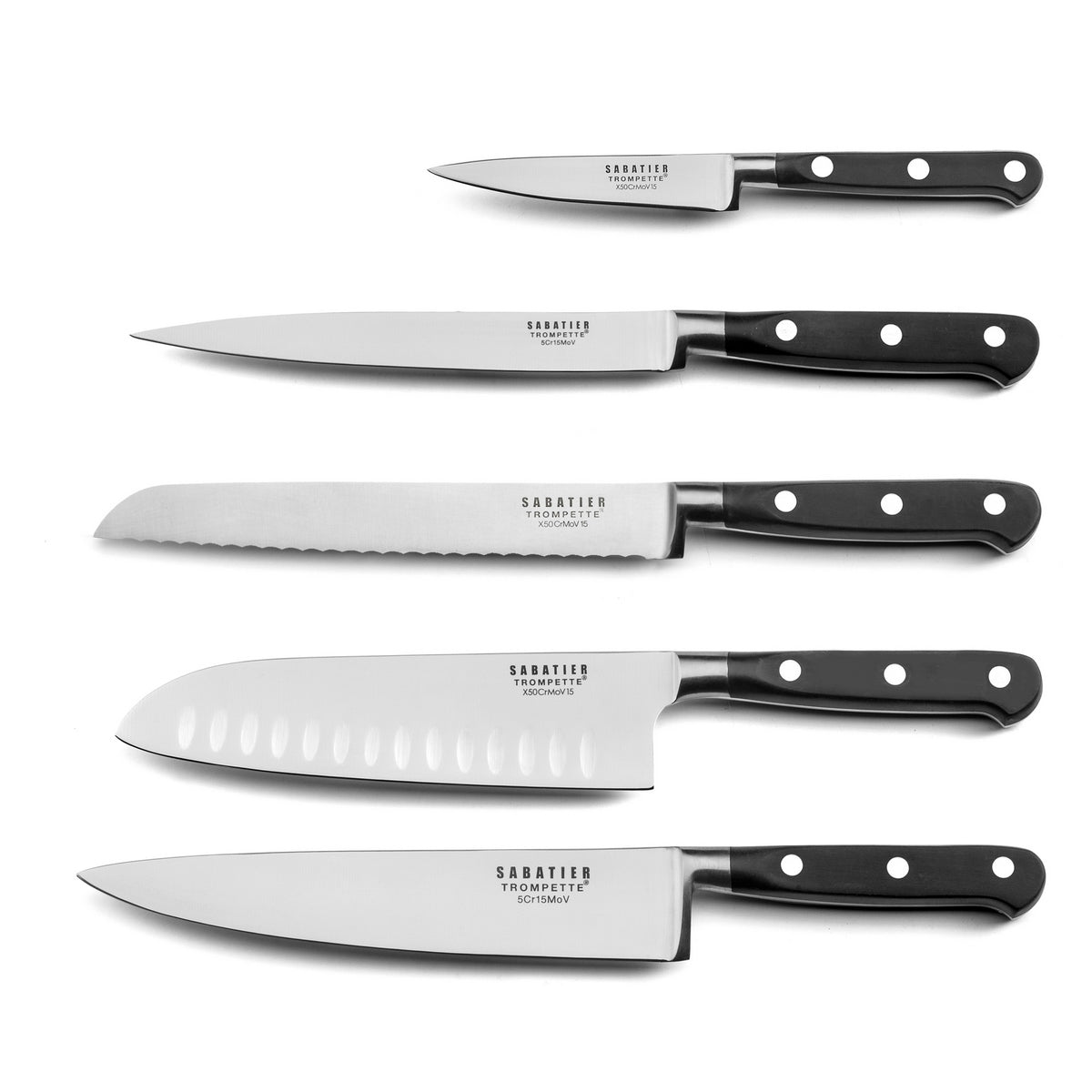 Origin - 5-Piece Knife Block - Black Wood