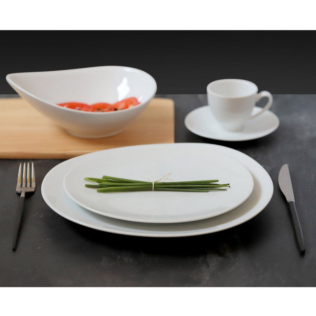 Sven Blanc - Box of 6 Dinner Plates - Porcelain - White