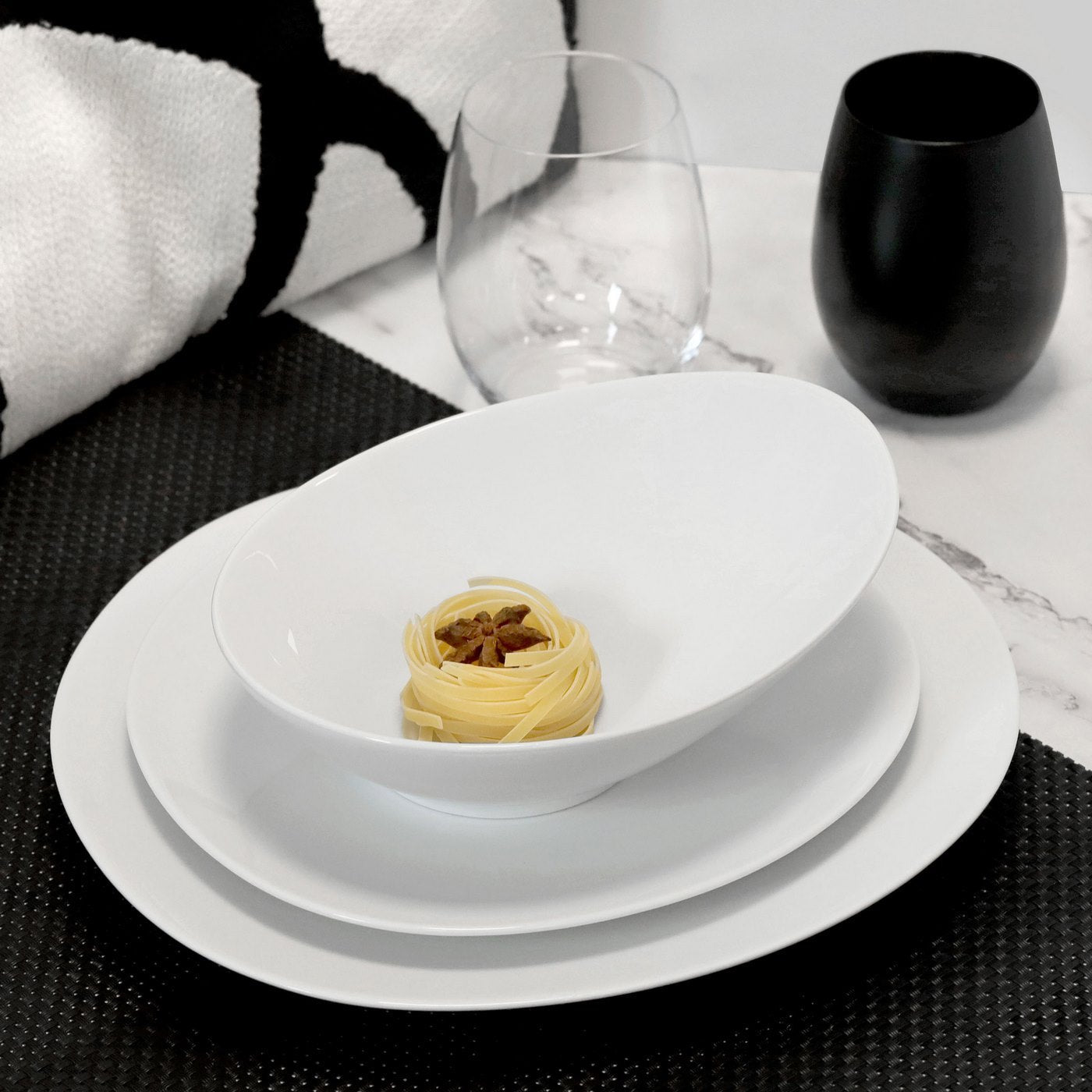 Sven Blanc - Box of 6 Deep Plates - Porcelain - White
