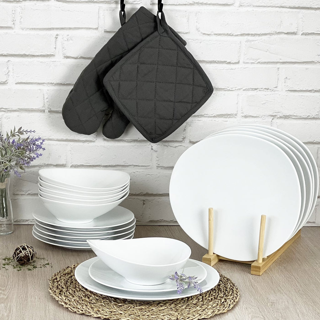 Sven Blanc - Box of 6 Deep Plates - Porcelain - White