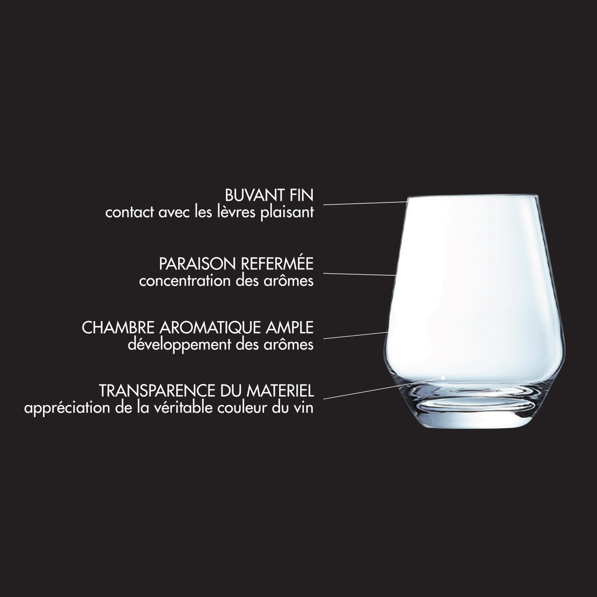 Diamantis - Set of 8 Tall Tumblers 40Cl - Cristallin Expert - Translucent