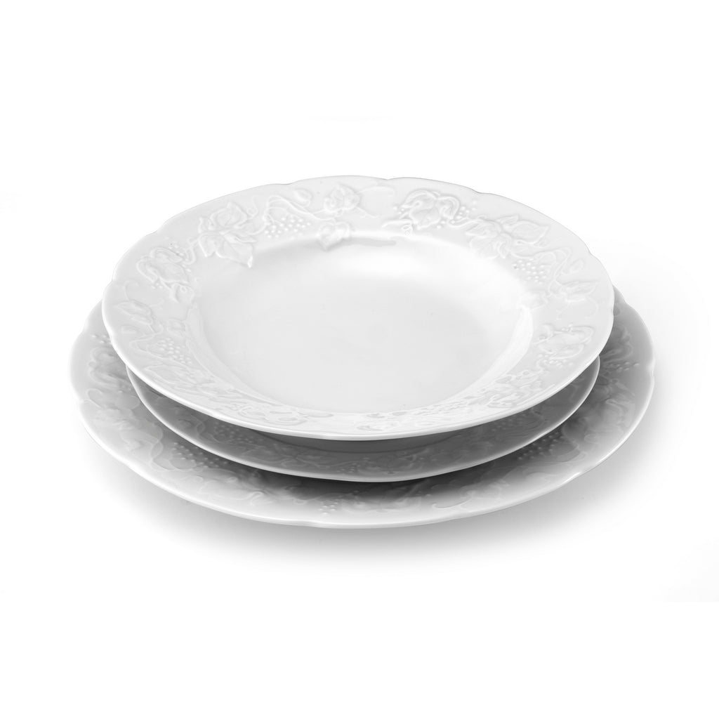 Provence - Service 18 Pièces - Porcelaine - Blanc