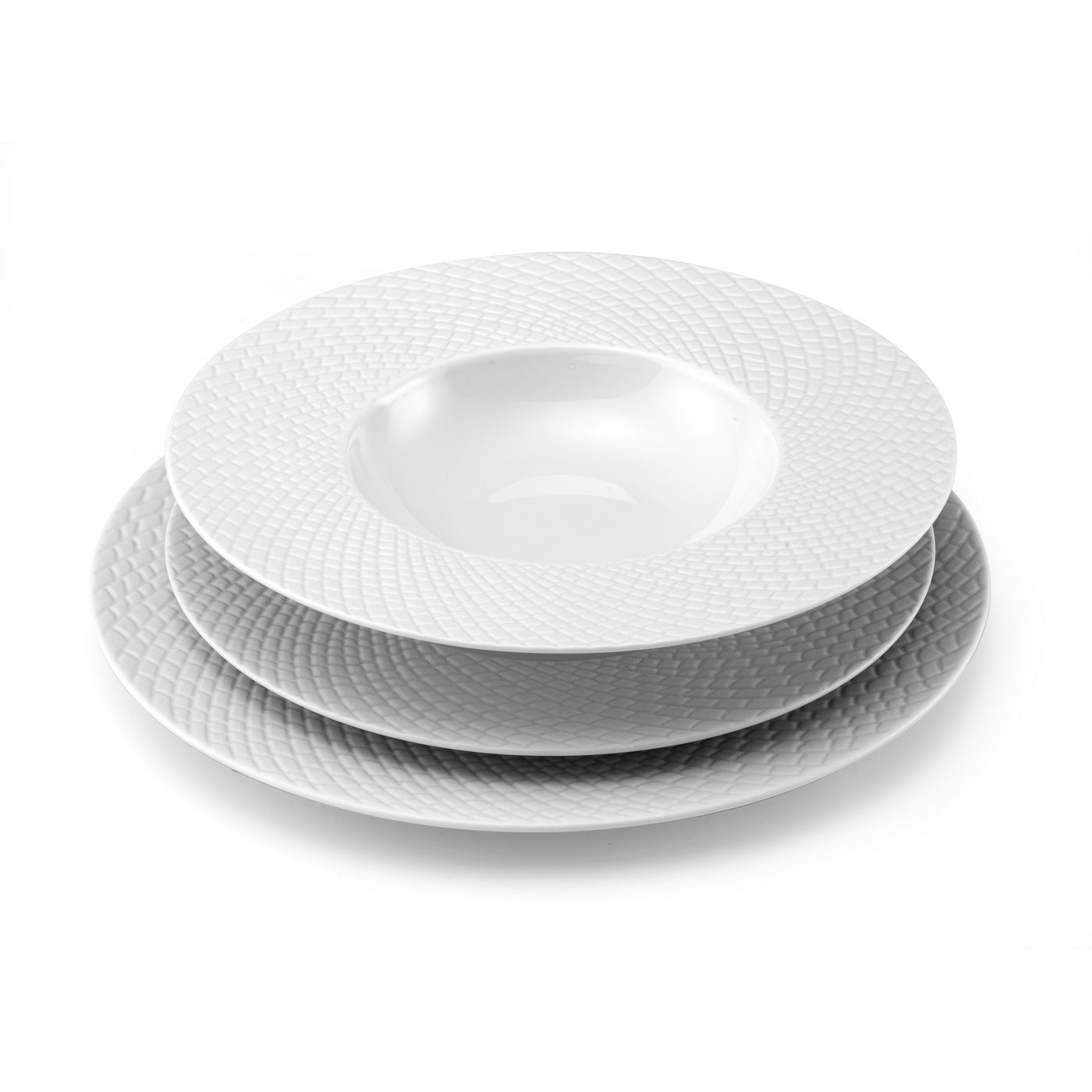 Sherane - Servicio de 18 piezas - Porcelana - Blanco