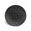 Black Japan - 6 Dessert Plates - Stoneware - Black