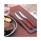 Brasero - Set de 6 cuchillos para carne - Rojo