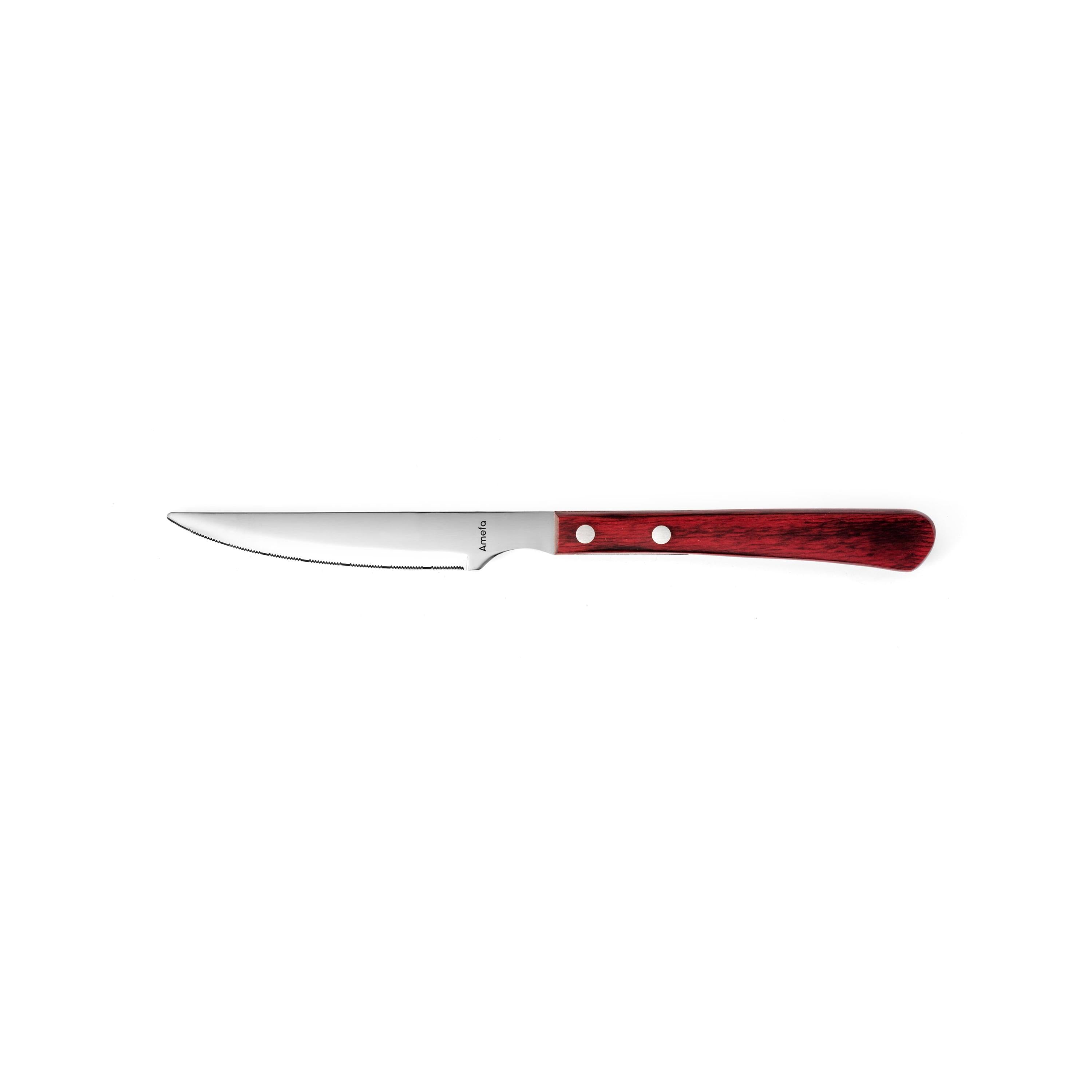 Brasero - Set de 6 cuchillos para carne - Rojo