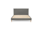 Sary - Cama con lamas macizas - Patas de madera natural