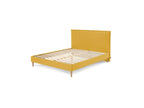 Sary - Cama con lamas macizas - Patas de madera natural