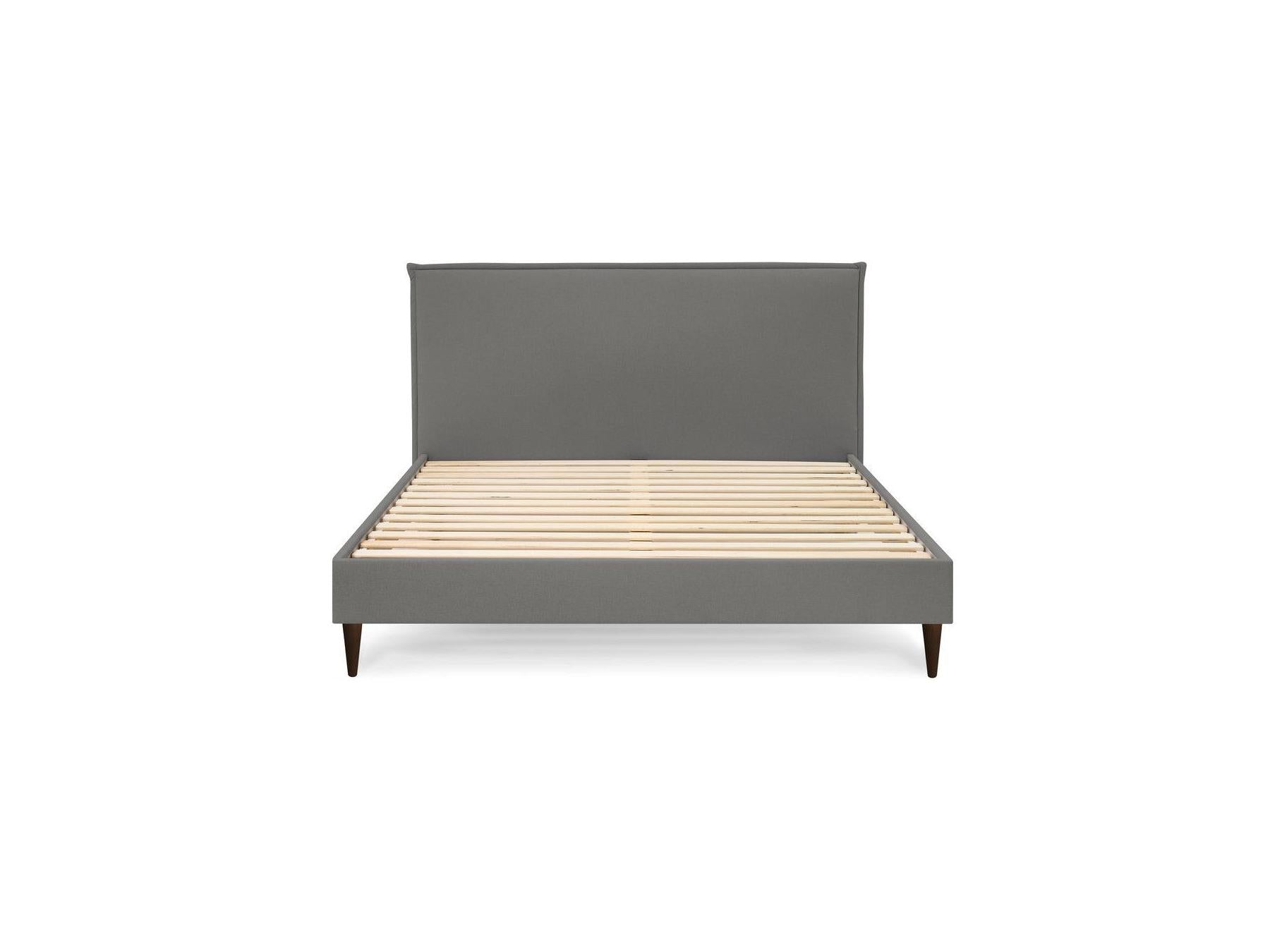 Sary - Bed with Solid Slats - Wenge Wood Legs
