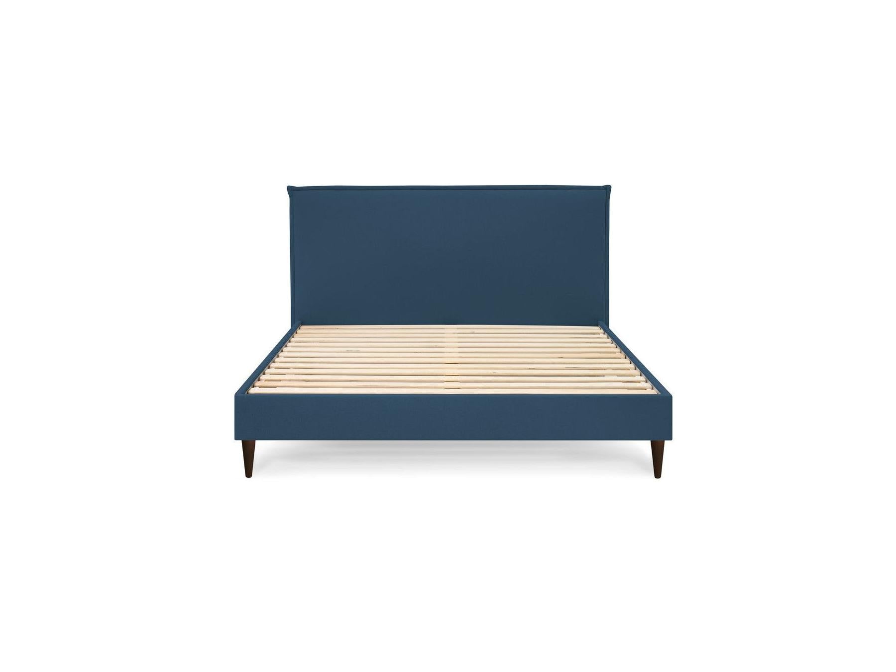 Sary - Bed with Solid Slats - Wenge Wood Legs