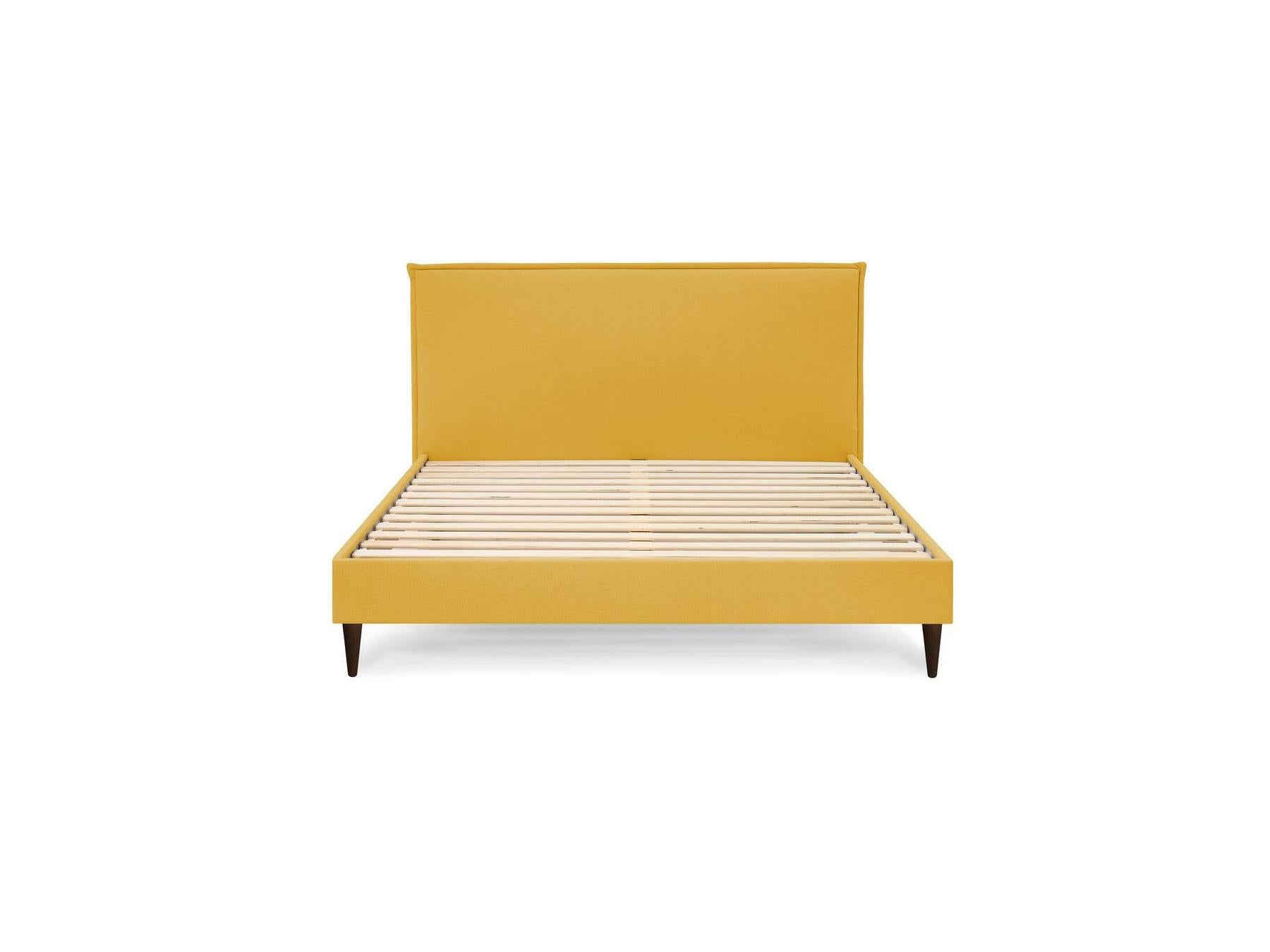 Sary - Bed with Solid Slats - Wenge Wood Legs