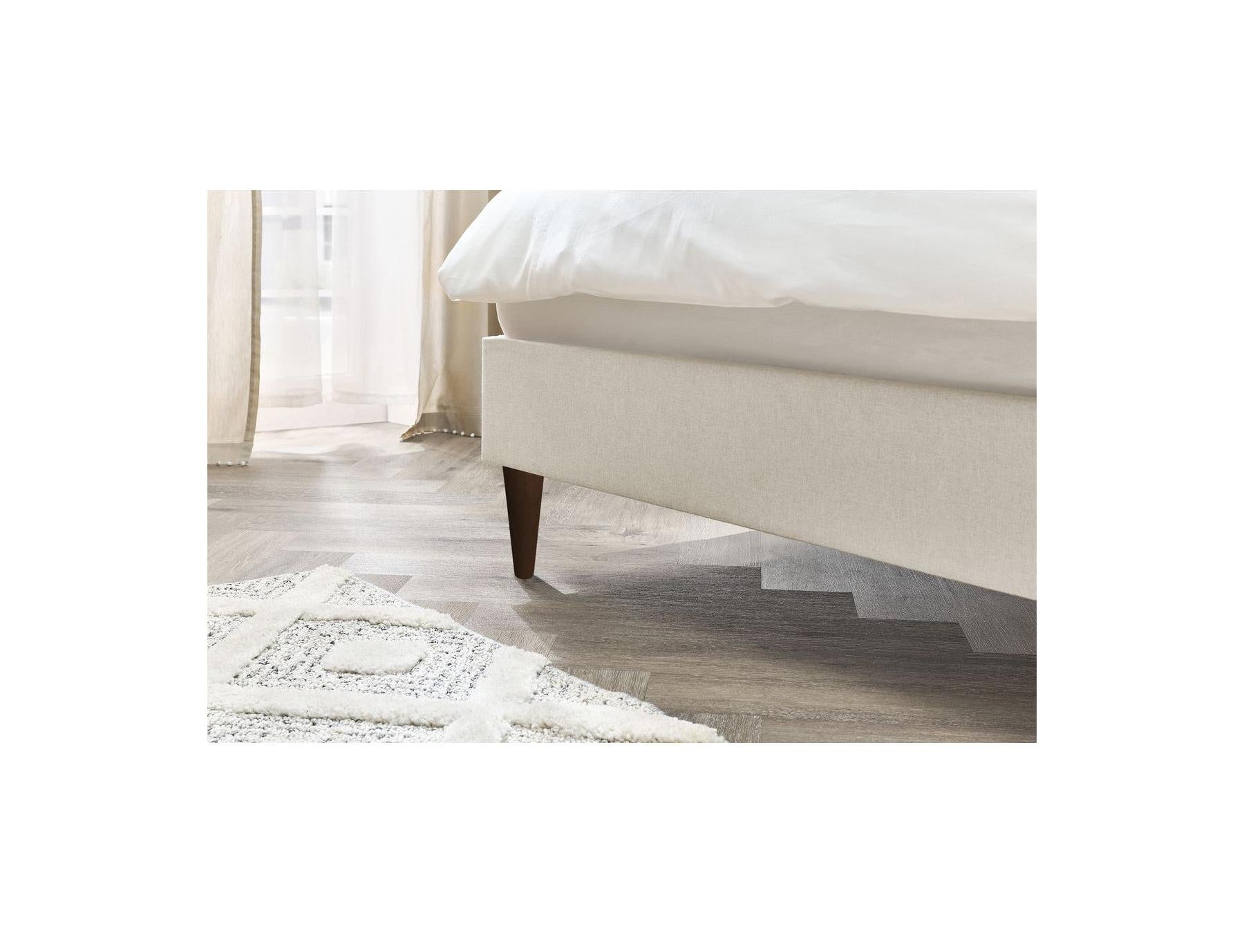 Sary - Bed with Solid Slats - Wenge Wood Legs