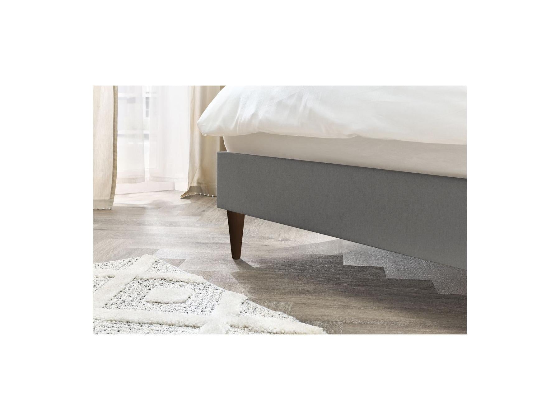 Sary - Bed with Solid Slats - Wenge Wood Legs