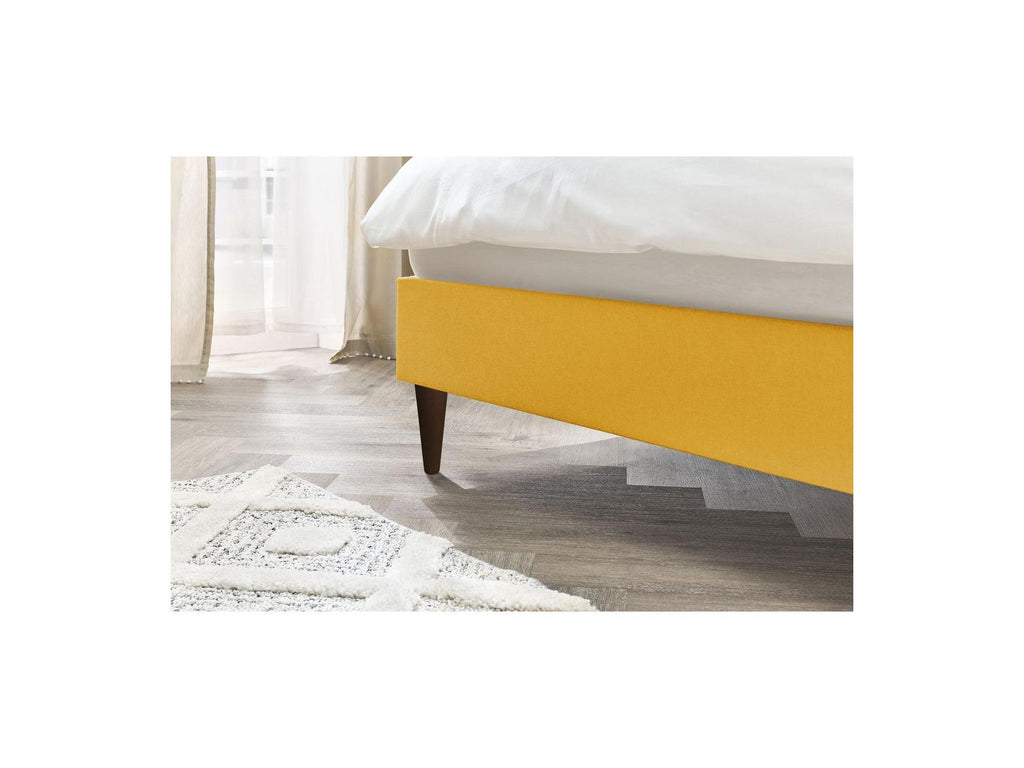 Sary - Bed with Solid Slats - Wenge Wood Legs