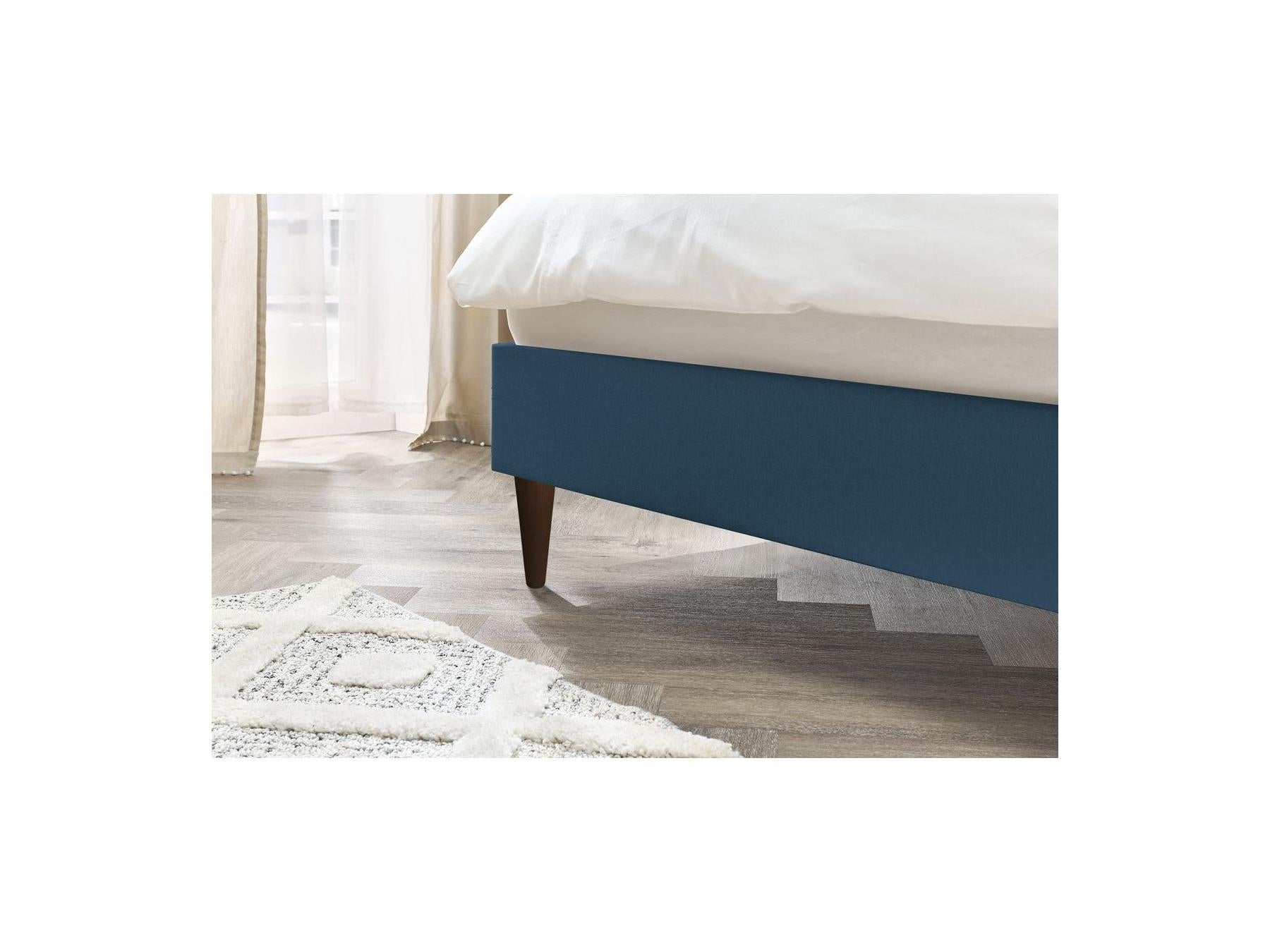 Sary - Bed with Solid Slats - Wenge Wood Legs