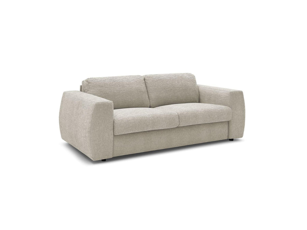 Hugo - Sofá recto convertible con apertura exprés - Tejido texturizado - 140X190
