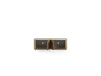 Marion - Mueble de TV de 4 puertas - Efecto roble y travertino