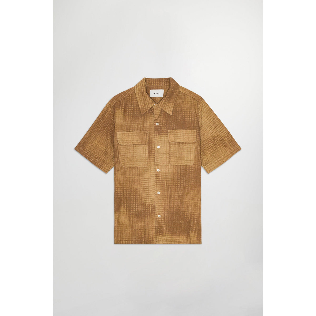 Camicia Daniel Ss - Stampa marrone
