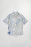 Camicia Freddy SS No Pkt - Stampa blu
