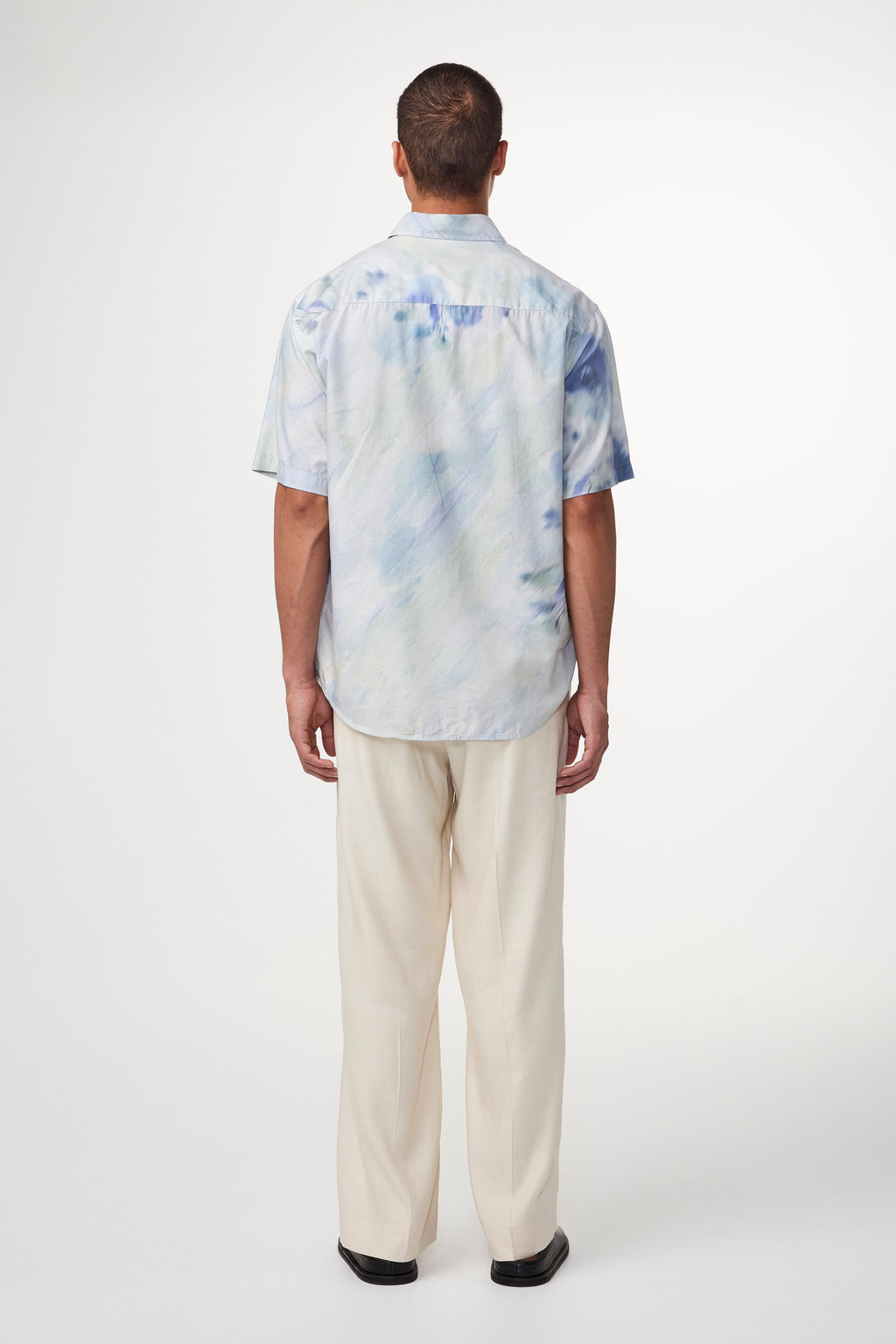 Camicia Freddy SS No Pkt - Stampa blu