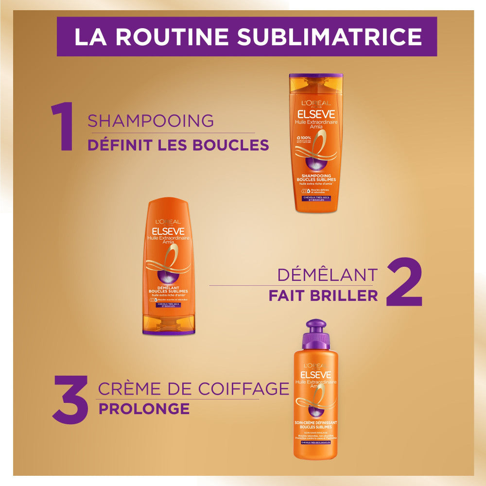 Elseve Amla Extraordinary Oil The Routine for Very Dry & Curly Hair