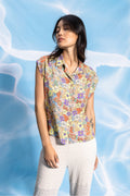 La Blouse Vicky Lilas Flower