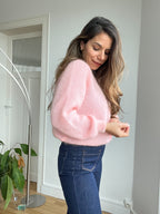 Bianca pink wool knit