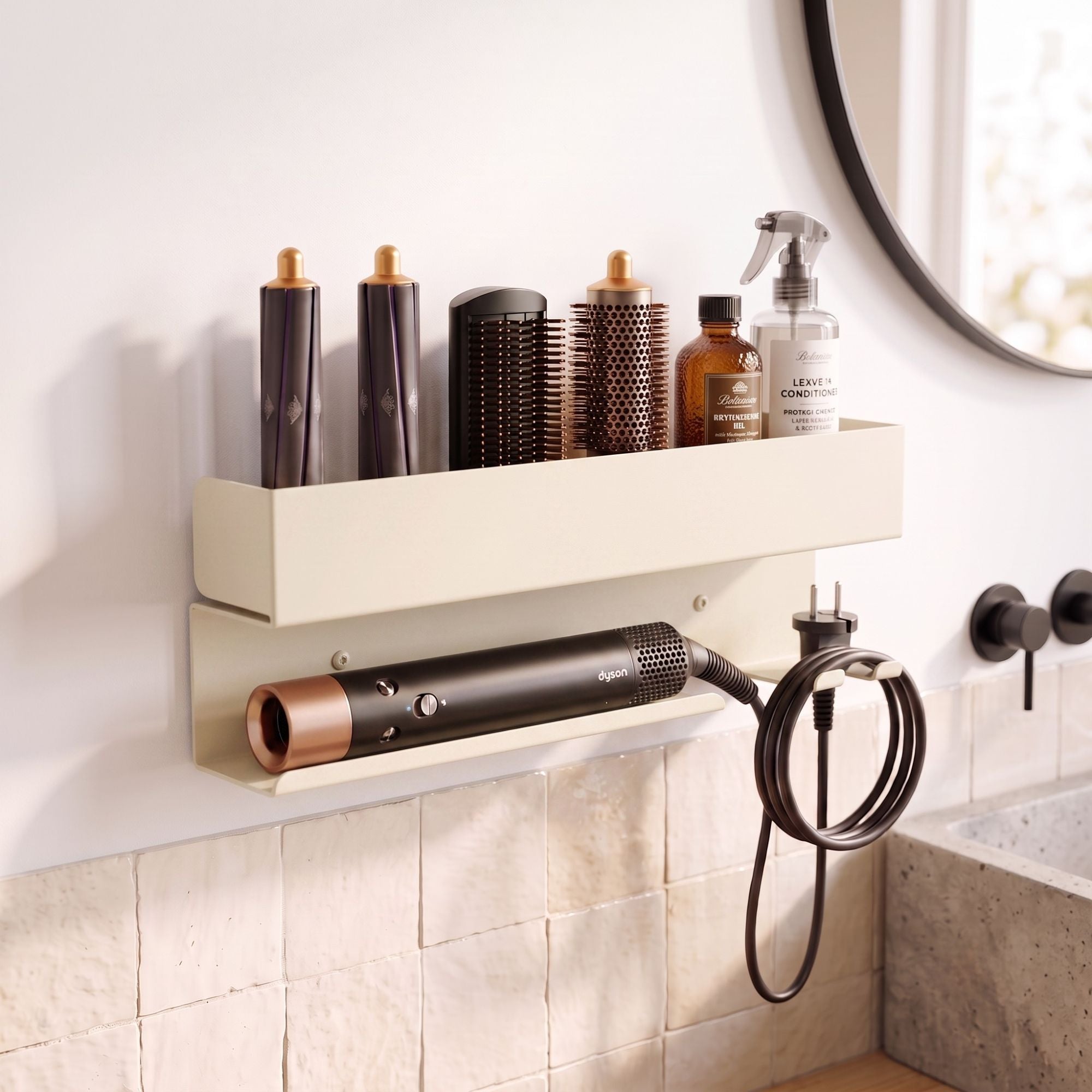 Le Pratique - Soporte Dyson Airwrap - Crema Textura Fina