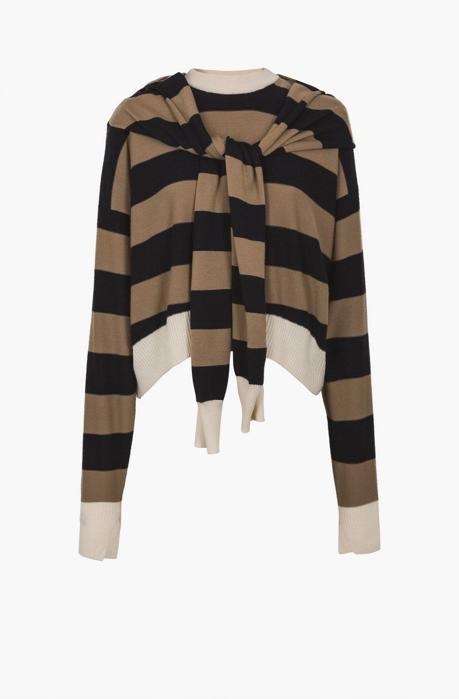 Pull Trompe-L'Oeil - Rayures - Femme