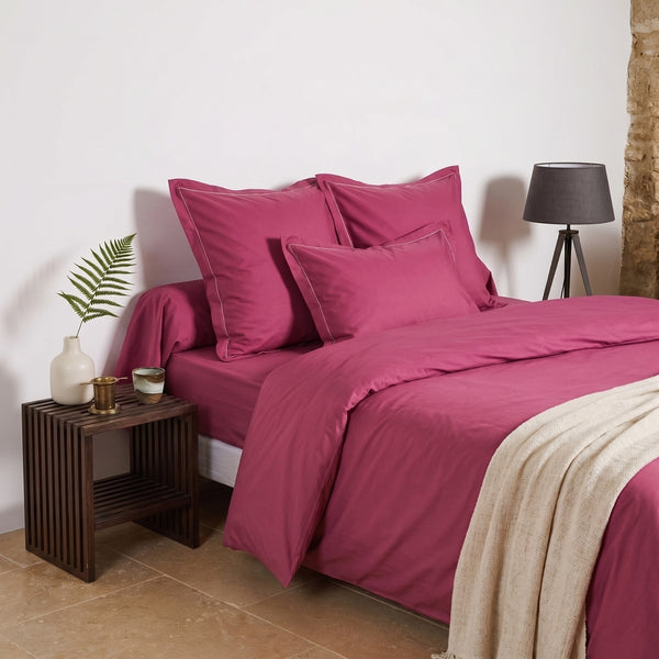 Uni Percale - Funda Nórdica - Percal de Algodón - Frambuesa