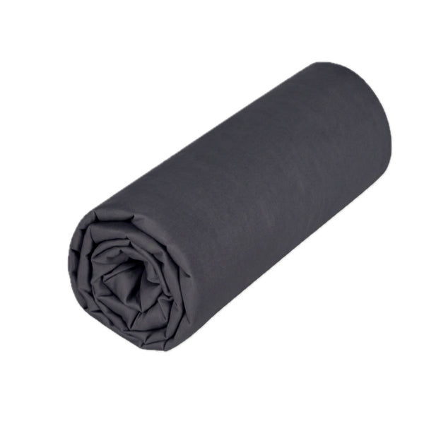 Uni Percale - Sábana Bajera - Percal de Algodón - Antracita