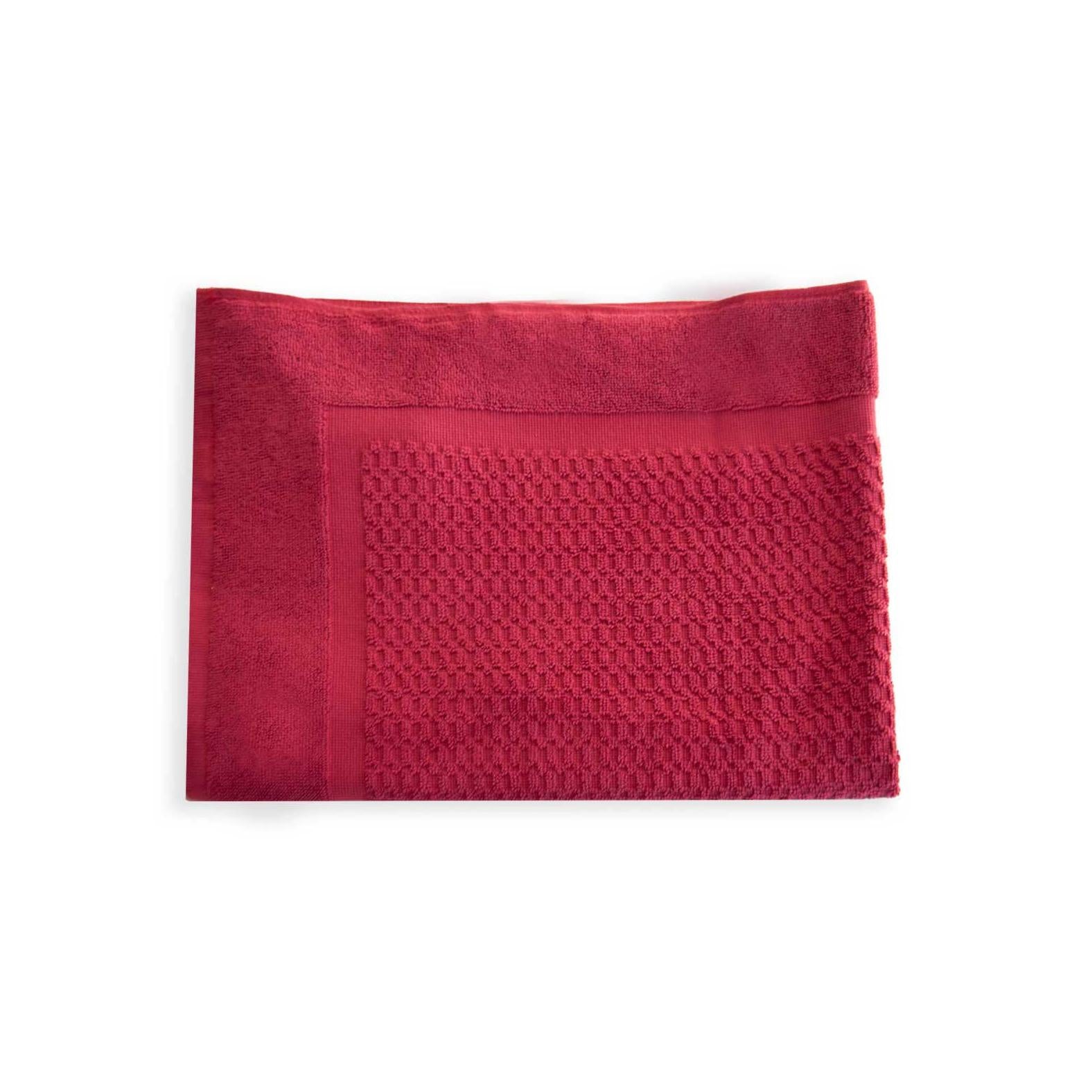 Alfombra de Baño - 500Gr/M2 - Esponja de Algodón - Carmín