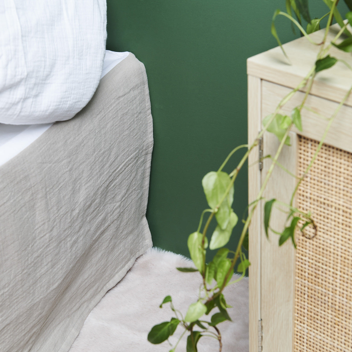 Gaze De Coton - Funda de Somier - Gris
