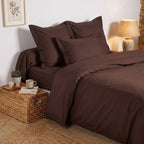 Uni Percale - Sábana Bajera - Percal de Algodón - Marrón