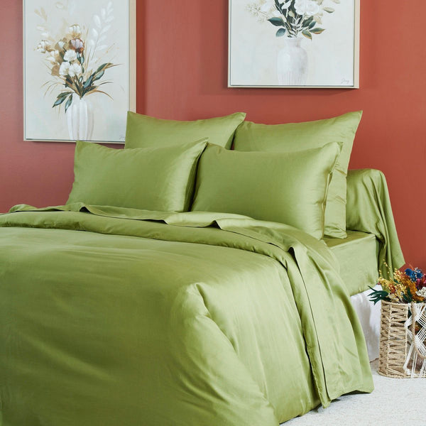 Douce Nuit - Duvet Cover - Cotton Satin - Olive