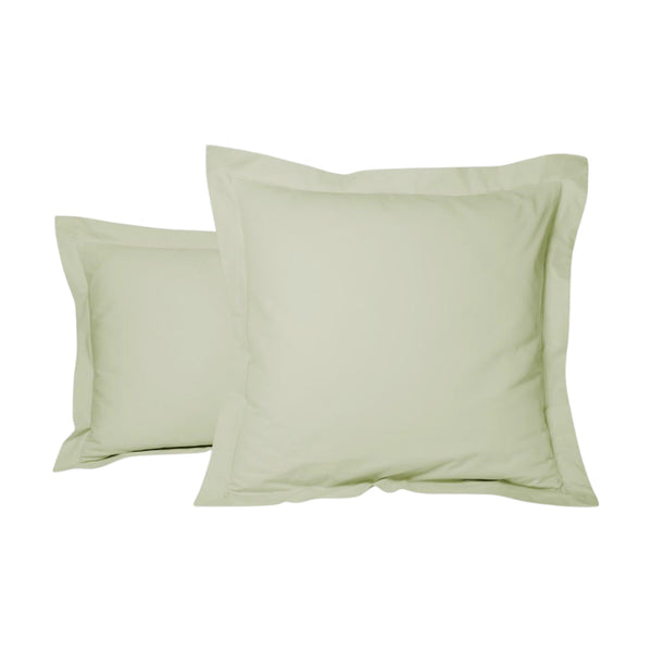 Uni Percale - Funda de Almohada - Percal de Algodón - Musgo