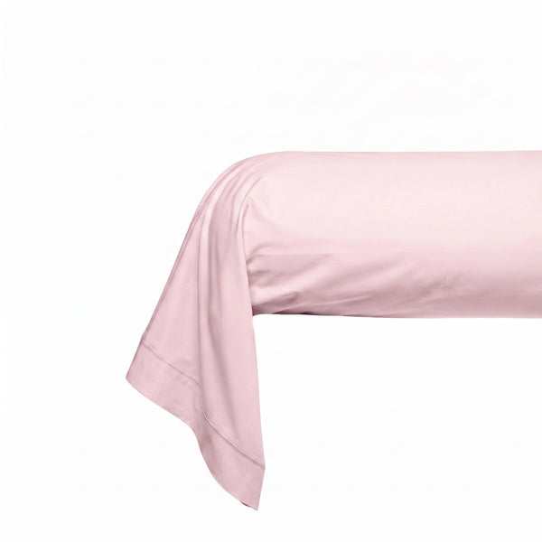 Uni Percale - Funda de Travesaño - Percal de Algodón - Rosa Caramelo