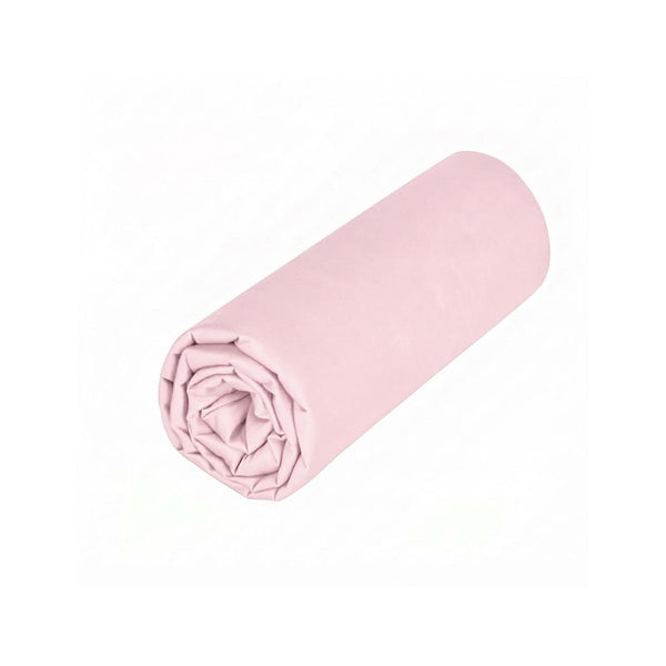 Uni Percale - Sábana Bajera - Percal de Algodón - Rosa Caramelo