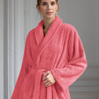 Éponge Unie - Peignoir - Corail