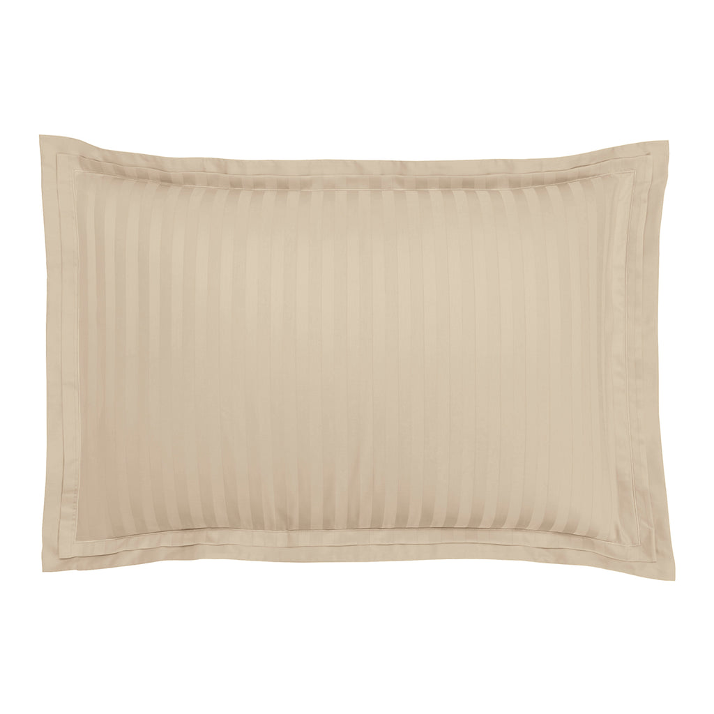 Satén Liso Jacquard - Funda de Almohada - Greige