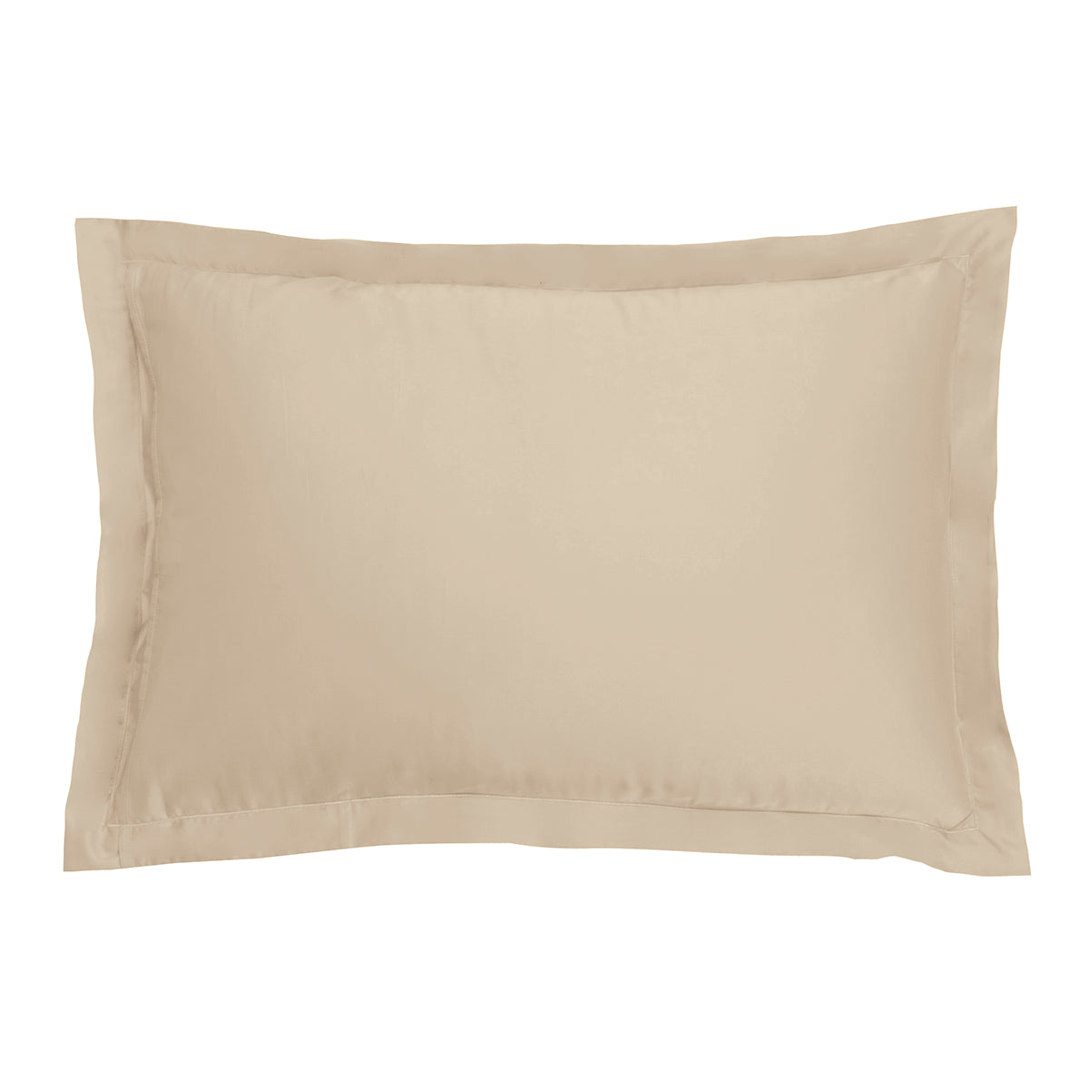 Satén Liso Jacquard - Funda de Almohada - Greige